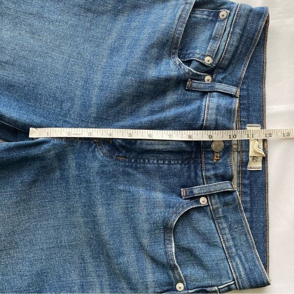 Madewell Mather Wash Mid-Rise Kick Out Crop Jeans Size 26 - Picture 15 of 16